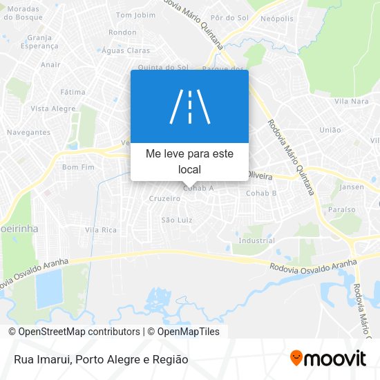 Rua Imarui mapa