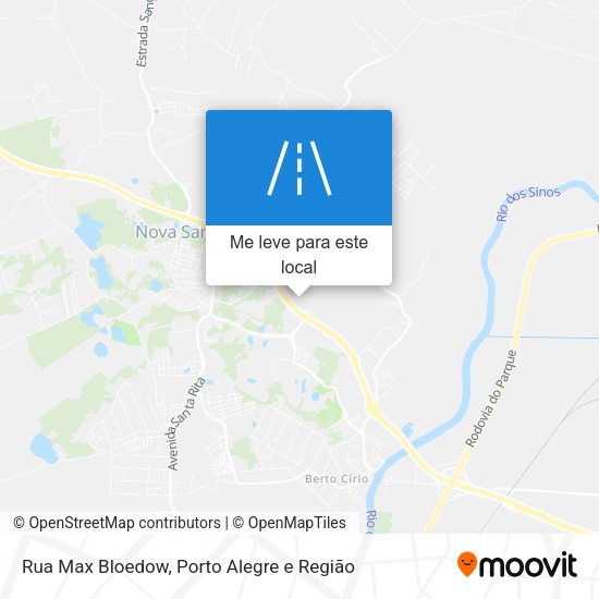 Rua Max Bloedow mapa