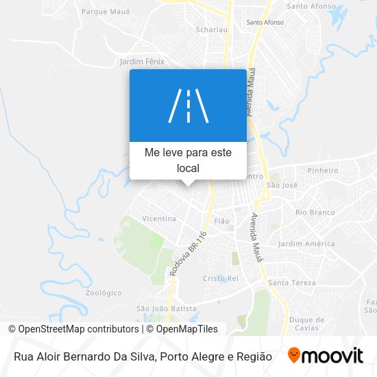 Rua Aloir Bernardo Da Silva mapa