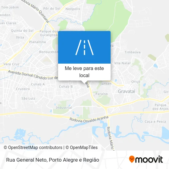 Rua General Neto mapa