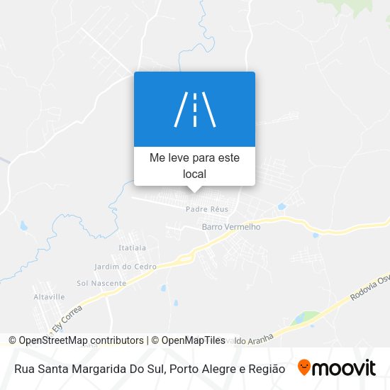 Rua Santa Margarida Do Sul mapa