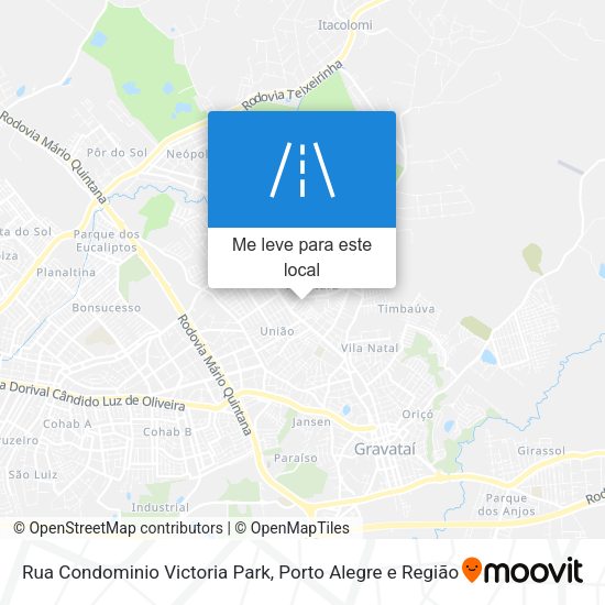 Rua Condominio Victoria Park mapa