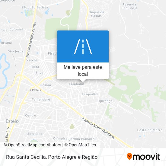Rua Santa Cecília mapa