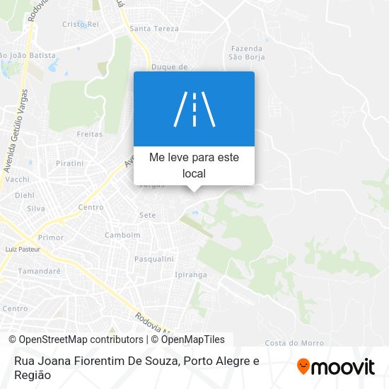 Rua Joana Fiorentim De Souza mapa