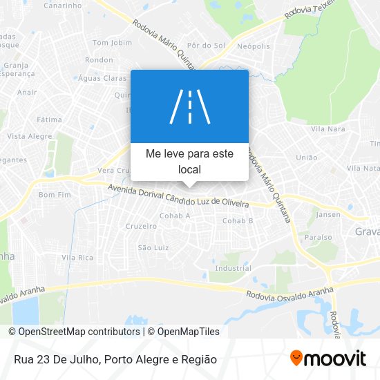 Rua 23 De Julho mapa