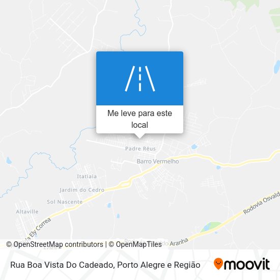 Rua Boa Vista Do Cadeado mapa