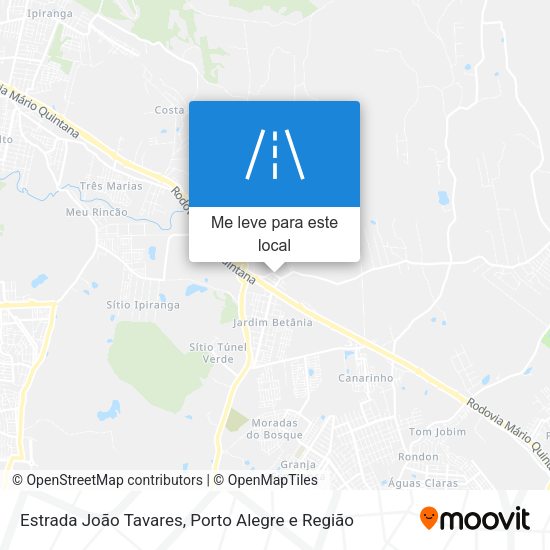 Estrada João Tavares mapa