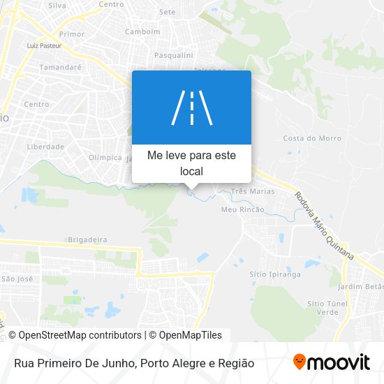 Rua Primeiro De Junho mapa