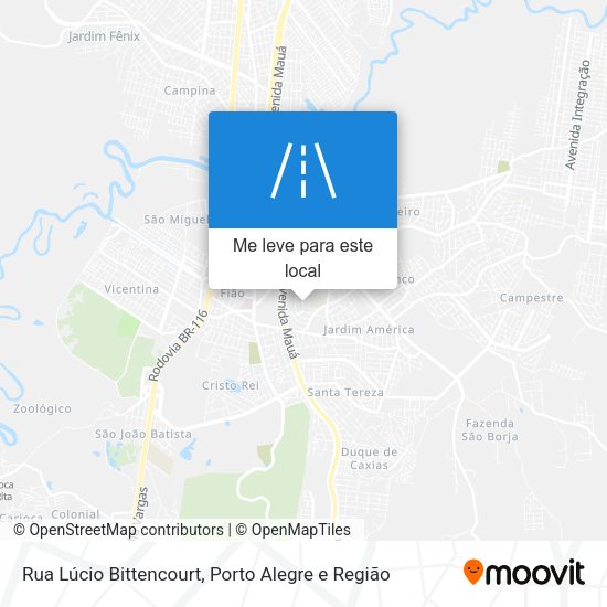 Rua Lúcio Bittencourt mapa
