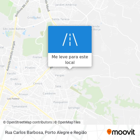 Rua Carlos Barbosa mapa