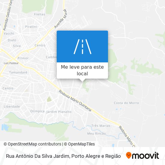 Rua Antônio Da Silva Jardim mapa