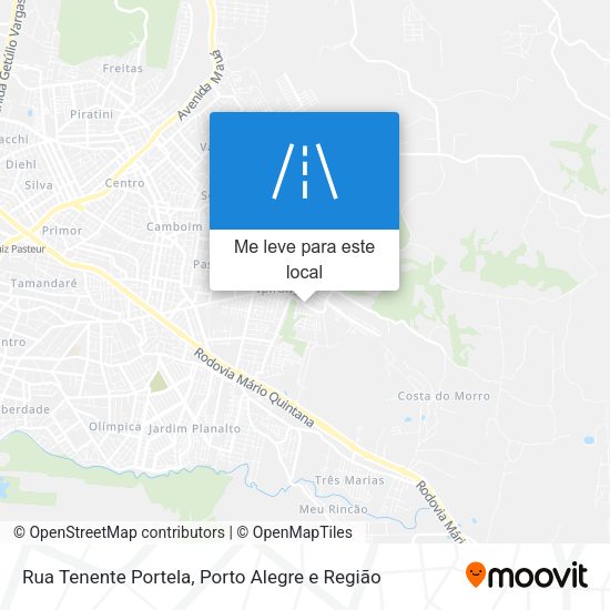 Rua Tenente Portela mapa