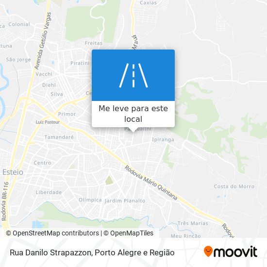 Rua Danilo Strapazzon mapa