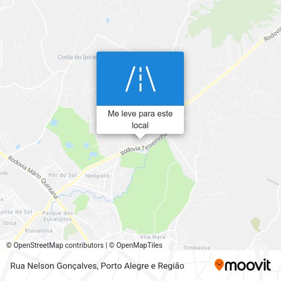 Rua Nelson Gonçalves mapa