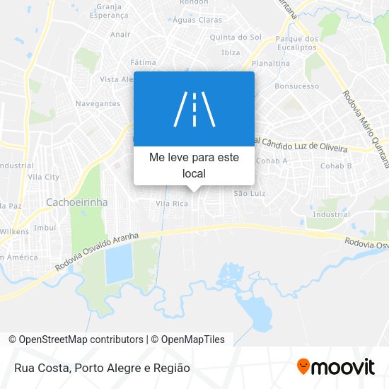 Rua Costa mapa