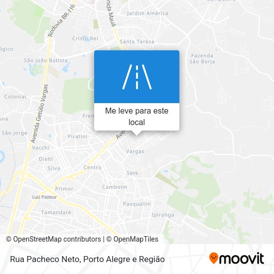 Rua Pacheco Neto mapa