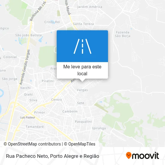 Rua Pacheco Neto mapa