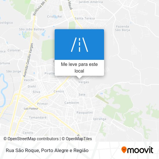Rua São Roque mapa