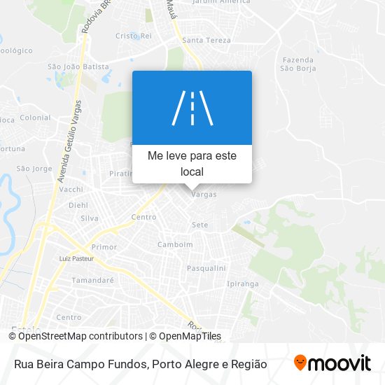 Rua Beira Campo Fundos mapa