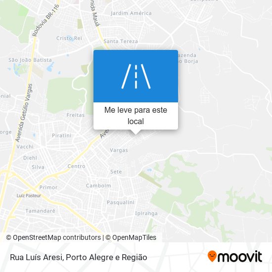 Rua Luís Aresi mapa