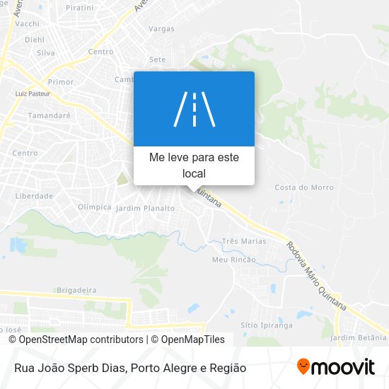 Rua João Sperb Dias mapa
