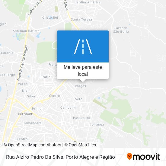 Rua Alziro Pedro Da Silva mapa