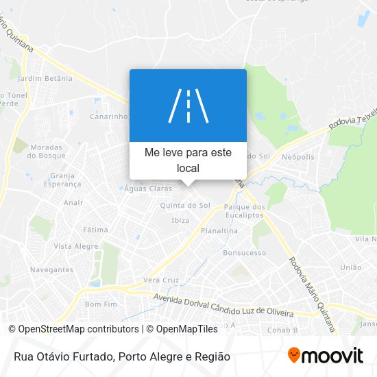 Rua Otávio Furtado mapa