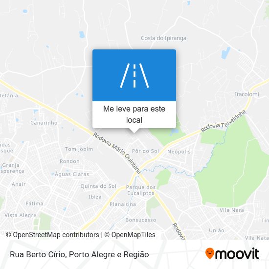 Rua Berto Círio mapa