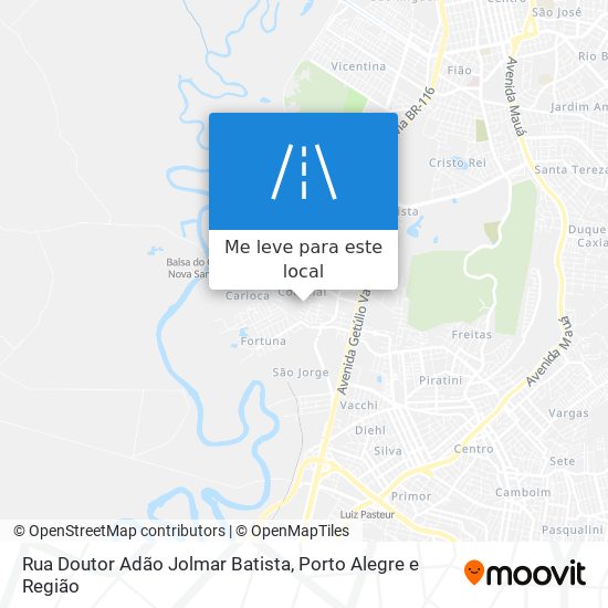 Rua Doutor Adão Jolmar Batista mapa