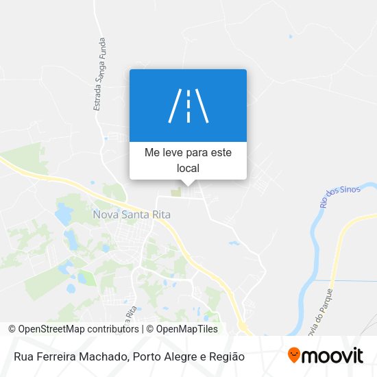 Rua Ferreira Machado mapa