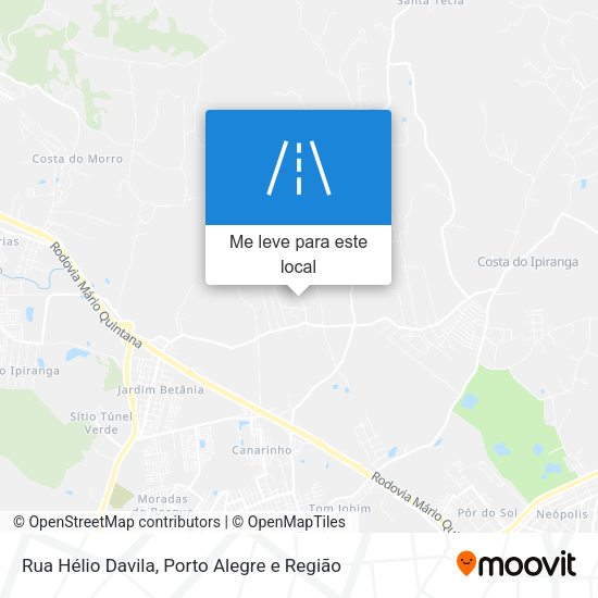 Rua Hélio Davila mapa