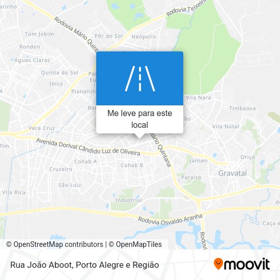 Rua João Aboot mapa