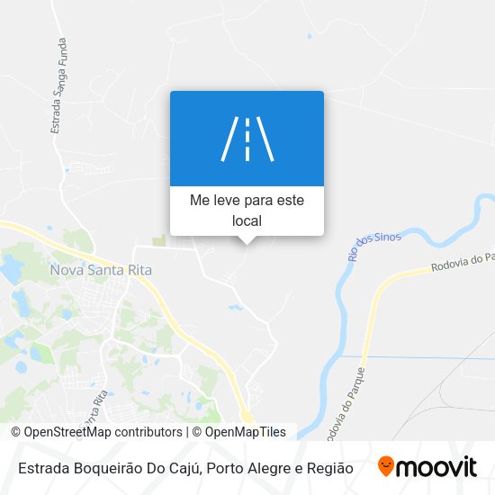 Estrada Boqueirão Do Cajú mapa