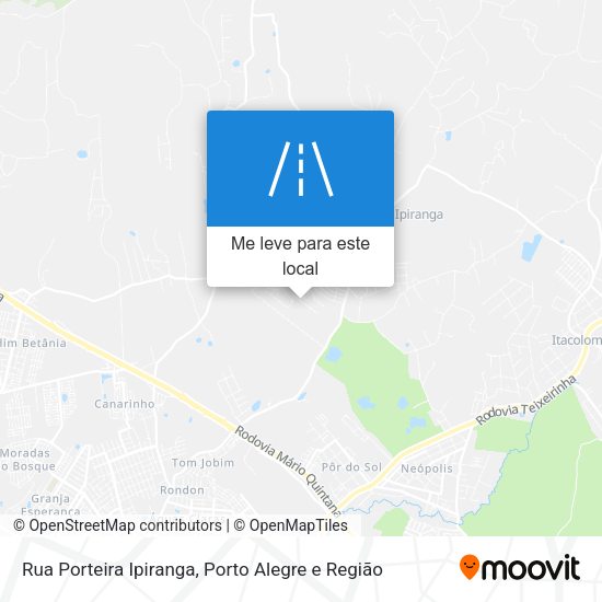 Rua Porteira Ipiranga mapa