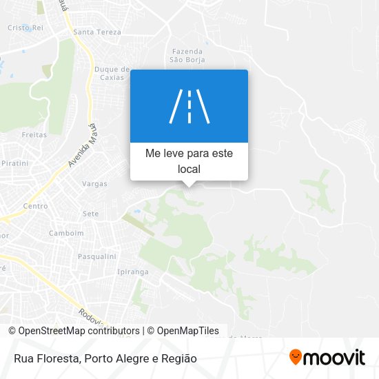 Rua Floresta mapa