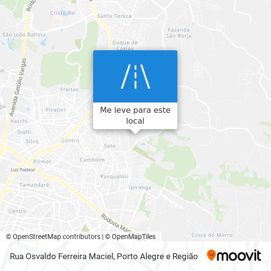 Rua Osvaldo Ferreira Maciel mapa