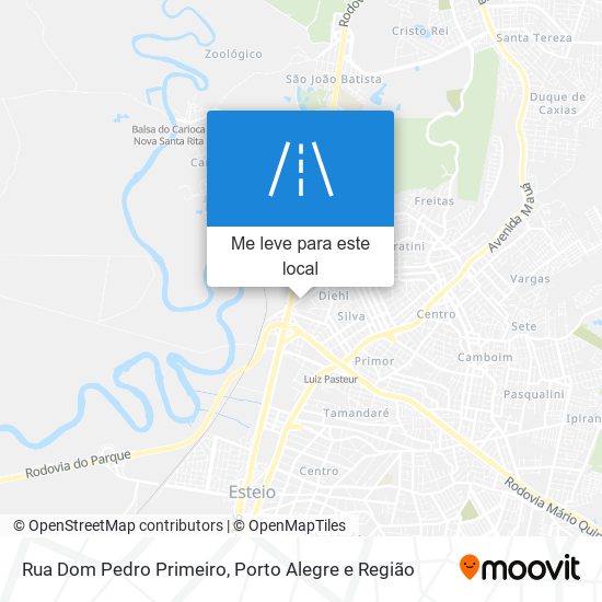 Rua Dom Pedro Primeiro mapa