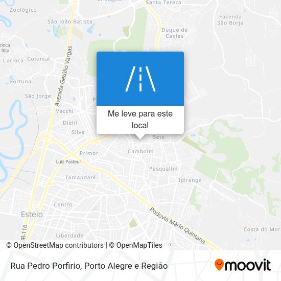 Rua Pedro Porfirio mapa