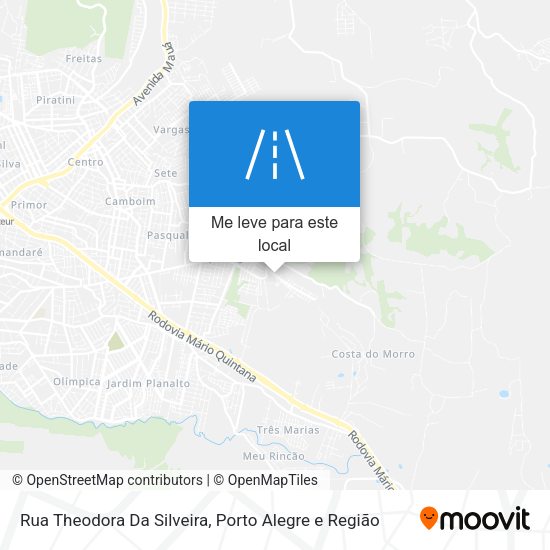 Rua Theodora Da Silveira mapa