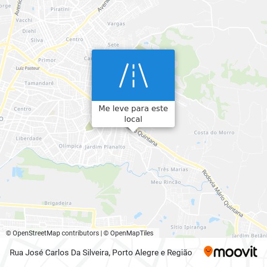 Rua José Carlos Da Silveira mapa