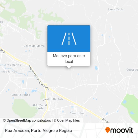 Rua Aracuan mapa