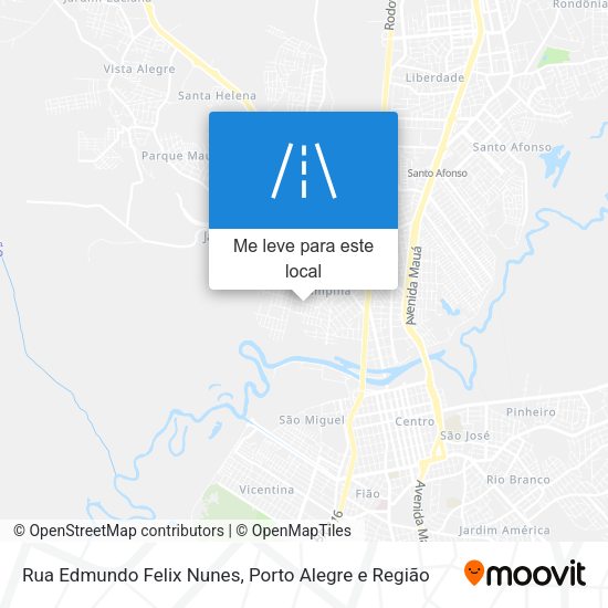 Rua Edmundo Felix Nunes mapa