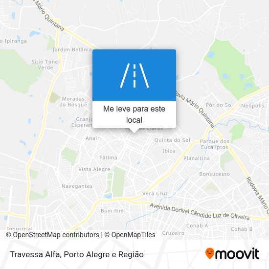 Travessa Alfa mapa