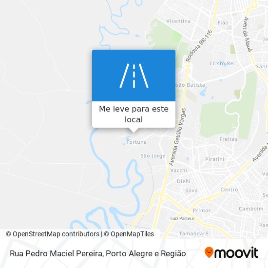 Rua Pedro Maciel Pereira mapa