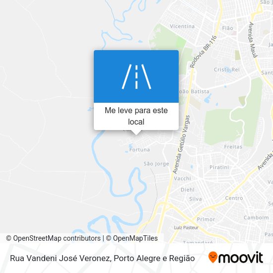Rua Vandeni José Veronez mapa