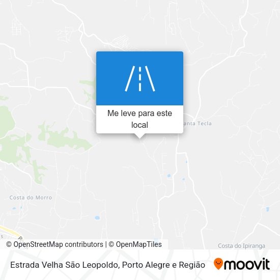 Estrada Velha São Leopoldo mapa