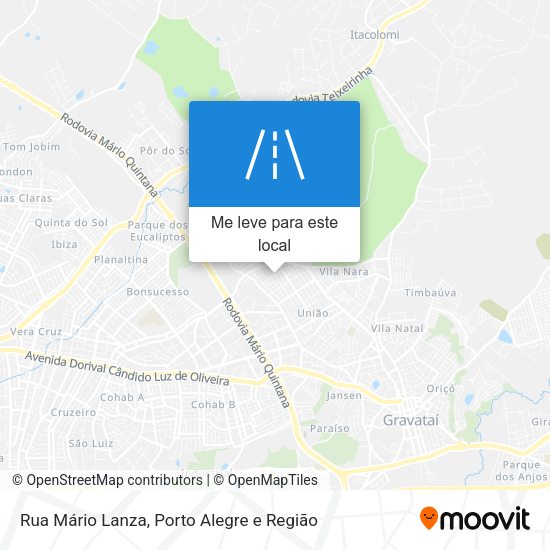 Rua Mário Lanza mapa