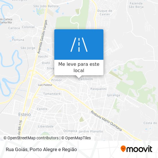 Rua Goiás mapa