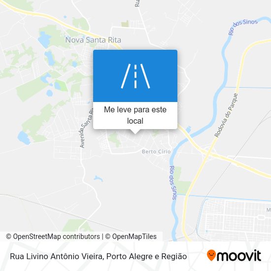 Rua Livino Antônio Vieira mapa