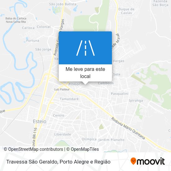 Travessa São Geraldo mapa